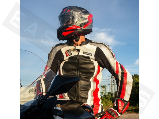 Helmet full face CGM 360X KAD SPORT black/red (double visor)